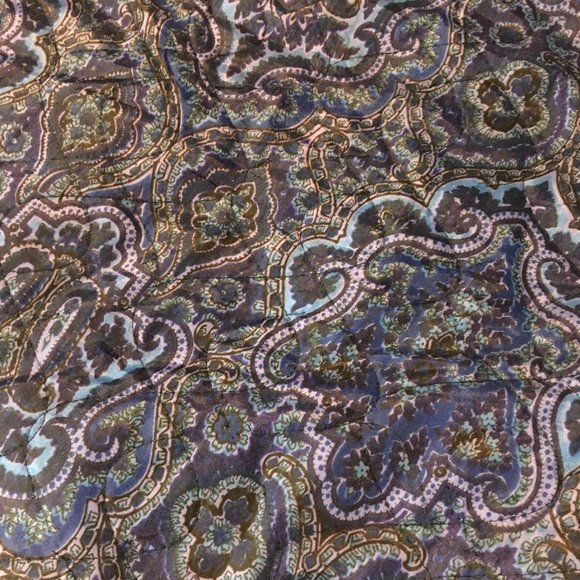 Vintage 50's Purple Quilted Full Circle Skirt, Rockabilly Swing Pin Up Sock Hop - Picture 14 of 16